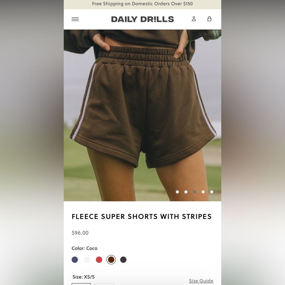Daily Drills fleece shorts